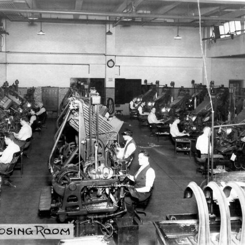 Jersey-Journal-composing-room-1936